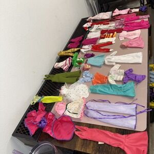 Vintage Mattel Barbie & Ken Dolls 1960s–1980s Lot W/Clothes & Accessories Taiwan